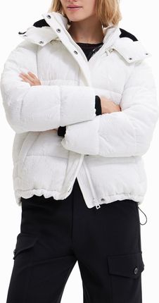 DESIGUAL Kurtka Kobiety Poliester Biały GR71225 - Rozmiar: M