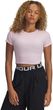 Damski t-shirt crop top Under Armour UA Rival Rib Baby Tee - różowy