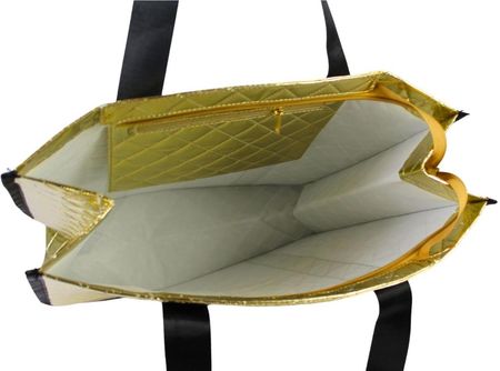 Torebka Damska Materiałowa Peterson PTN RSPV 003 SREBRNA Na Suwak 40 x 41 x 15 [cm] - zdjęcie 2