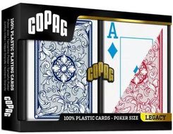 Zdjęcie Copag karty Legacy 4 Colors Jumbo Index czerwone niebieskie - Halinów