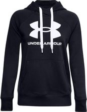 Zdjęcie Under Armour Bluza Damska Rival Fleece Logo Hoodie Głęboka Czerń - Świeradów-Zdrój