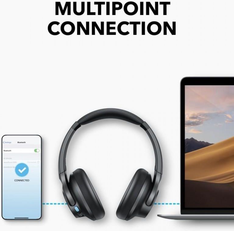 фото Навушники з мікрофоном Anker SoundCore Q11i Dark Gray (A3005GA1)