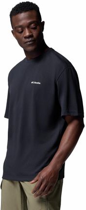 Koszulka męska Columbia CEDAR TRAIL czarna 2120381011 - zdjęcie 2