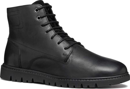 GEOX Buty GHIACCIAIO, gładka skóra, czarne, męskie