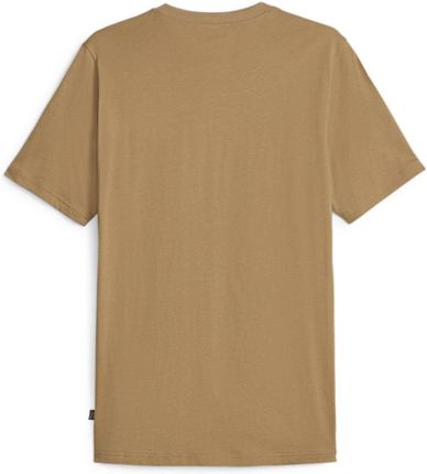 Koszulka męska Puma GRAPHICS WORDING brązowa 67718585 - zdjęcie 2