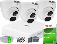 Bcs Zestaw Monitoringu Z Kamerą Analogową 3X Bcs-B-Ea15Fsr4(2.0) 5Mpx Dysk 1Tb