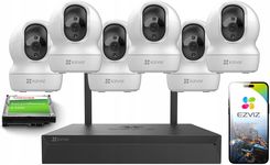 Ezviz Zestaw Do Monitoringu Ip Wifi 6X Cp1 4Mp Niania Aplikacja Detekcja