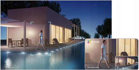Ezviz Zestaw Do Monitoringu Wifi 7X C8C 3K 5Mp Detekcja Aplikacja Microsd - zdjęcie 3