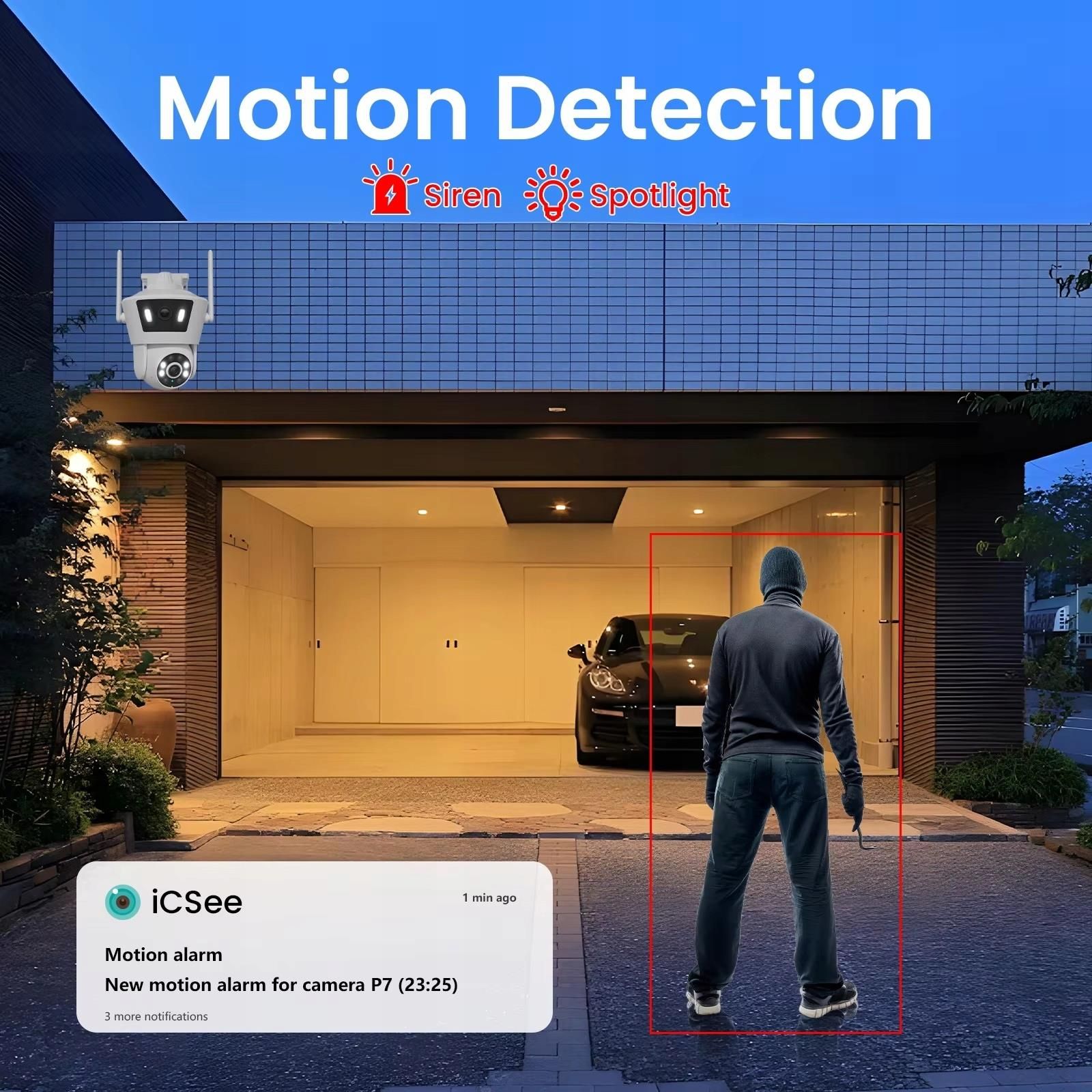 Kamera przemysłowa G-Vision Kamera Obrotowa Wifi Autotracking 6Mpx Dwa ...