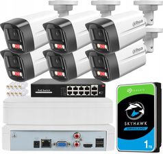 Dahua Zestaw Monitoringu 8 Kamer Ipc-Hfw1439Tl1-A-Il-0280B 4Mpx Dysk 1Tb