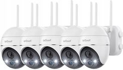 Iegeek Kamera Ip Smart Zewnętrzna Obrotowa Bezpieczeństwa Wifi 2K 3Mpx 4Xzoom 5szt.