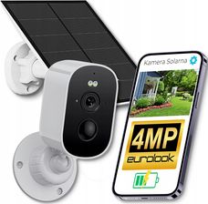 Eurolook Solarna Bezprzewodowa Zewnętrzna Kamera Ip Wifi 4Mpx Powiadomienia Icsee
