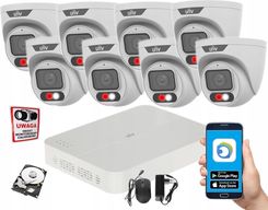 Uniview Zestaw Do Monitoringu Ip 8 Kamer Zewnętrzne 4Mpx Poe Aplikacja
