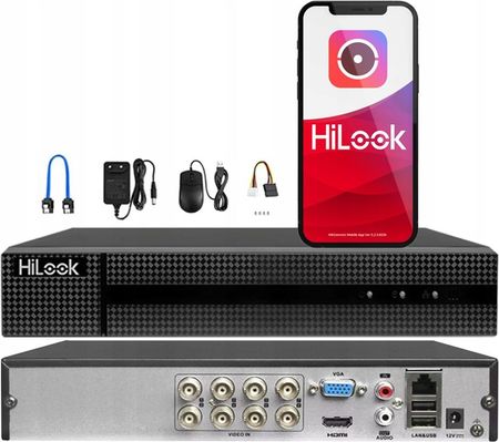 Hikvision Zestaw Monitoringu 5Mpx Hilook 5 Kamer Zewnętrznych Led+Ir Hybrid Light - zdjęcie 5