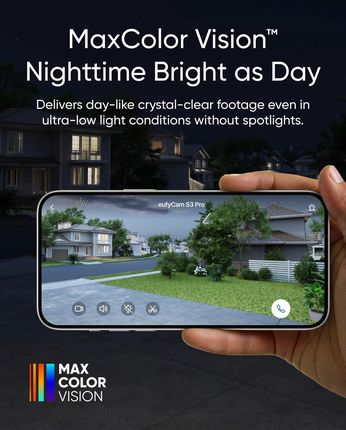 Anker Kamera Zewnętrzna Eufy Eufycam S3 Pro 4K Maxcolor Zestaw 3-Kamer - zdjęcie 2