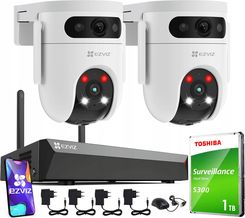 Ezviz Zestaw Monitoringu Wifi 2 Kamery 6Mpx (3Mp+3Mp) Obrót 360° Nvr 8Ch