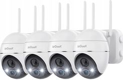 Iegeek Kamera Ip Smart Zewnętrzna Obrotowa Bezpieczeństwa Wifi 2K 3Mpx 4Xzoom 4szt.