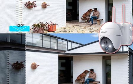 Iegeek Kamera Ip Smart Zewnętrzna Obrotowa Bezpieczeństwa Wifi 2K 3Mpx 4Xzoom 4szt. - zdjęcie 6