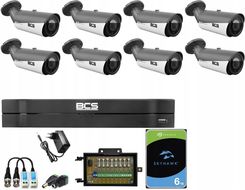 Bcs Zestaw Do Monitoringu 8 Kamer Analog Bcs-Ta58Vsr5 Cctv 8Mpx