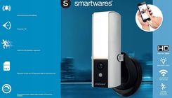 Smartwares Ledowa Lampa Zewnętrza Kamera Ip Czujnik Ruchu Mikrofon Smart Aplikacja