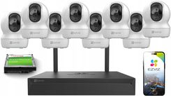 Ezviz Zestaw Do Monitoringu Ip Wifi 8X Cp1 4Mp Niania Aplikacja Detekcja