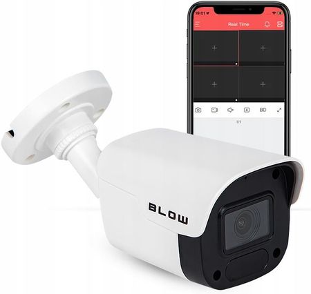 Blow Zestaw Kamer Do Podglądu Cyfrowy Monitoring 4 Kamery Ip 4Mp Do Zewnątrz Poe - zdjęcie 4