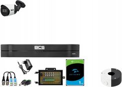 Bcs Zestaw Do Monitoringu 1 Kamer Analog Bcs-Ta15Fsr3 Cctv 5Mpx