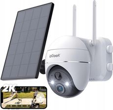 Iegeek Kamera Zewnętrzna Obrotowa Akumulator Bezprzewodowa Ip Wifi 2K 3Mpx 4X Zoom