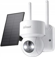 Iegeek Obrotowa Kamera Solarna Zewnętrzna Ip Wifi 2K 3Mpx 1296P Do Monitoringu