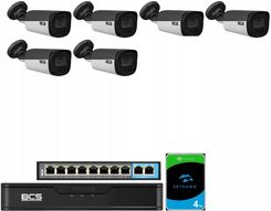 Bcs Zestaw Do Monitoringu Ip 6 Kamer Bcs-P-Tip44Vsr5 4Mpx