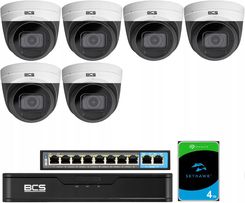 Bcs Zestaw Do Monitoringu Ip 6 Kamer Bcs-P-Eip44Vsr4 Cctv 4Mpx