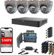 Zestaw kamer 5 Mpx do monitoringu Tavio ZZTAVIO_40 z rejestratorem Uniview