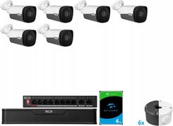 Bcs Zestaw Do Monitoringu Ip 6 Kamer Bcs-P-Tip55Fsr8-Ai2 5Mpx