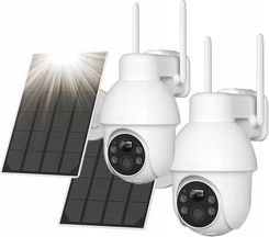 Iegeek Kamera Ip Smart Na Baterie Solarna Wifi Obrotowa 3Mpx 4X Zoom 2szt.