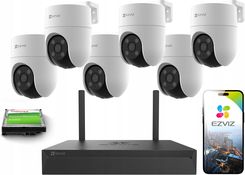 Ezviz Zestaw Do Monitoringu Ip Wifi 6X H8C 2K+ 4 Mp Aplikacja Auto Tracking