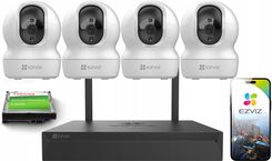 Ezviz Zestaw Do Monitoringu Ip Wifi 4X Cp1 4Mp Niania Aplikacja Detekcja