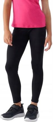 Getry dla dziewczynki F239 4F legginsy sportowe dziecięce bawełniane r 140