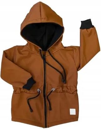 Kurtka softshell parka karmelowa rozmiar 128