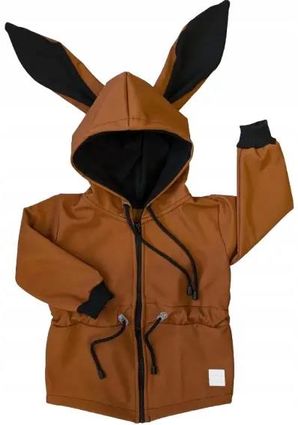 Kurtka softshell królik parka karmelowa rozmiar 146