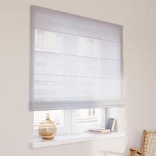 Zdjęcie Dekoria.pl Roleta rzymska Capri, prześwitująca biała, Romantica 130x170 cm (86218116_130X170) - Sobótka