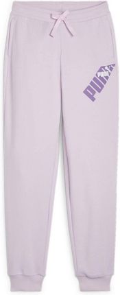 Spodnie dresowe dziewczęce Puma POWER COLORBLOCK fioletowe 67936460