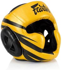Zdjęcie Fairtex Kask Bokserski Z Osłoną Policzków Hg16 M1 Żółty L - Maków Podhalański