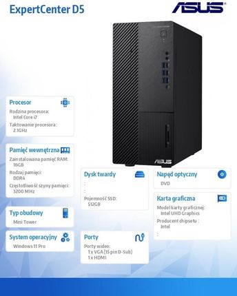 Asus ExpertCenter D5 D500ME-713700280X (RDASUBDNIFWD000