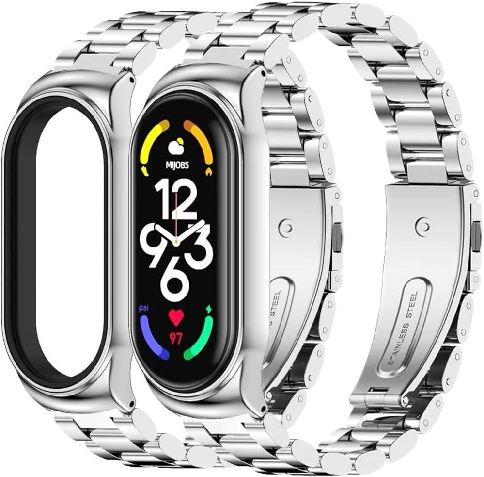 Stainless Steel Amazon Xiaomi Mi Band MIJOBS Replacement Strap