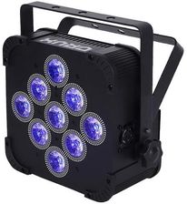 Oświetlenie sceniczne LED, ładowane bezprzewodowo, sterowanie DMX512, CZARNA OBUDOWA