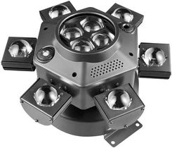 Ruchoma głowica oświetleniowa, 10X10W LED, oświetlenie sceniczne DMX, 1-częściowe oświetlenie sceniczne, wtyczka EU