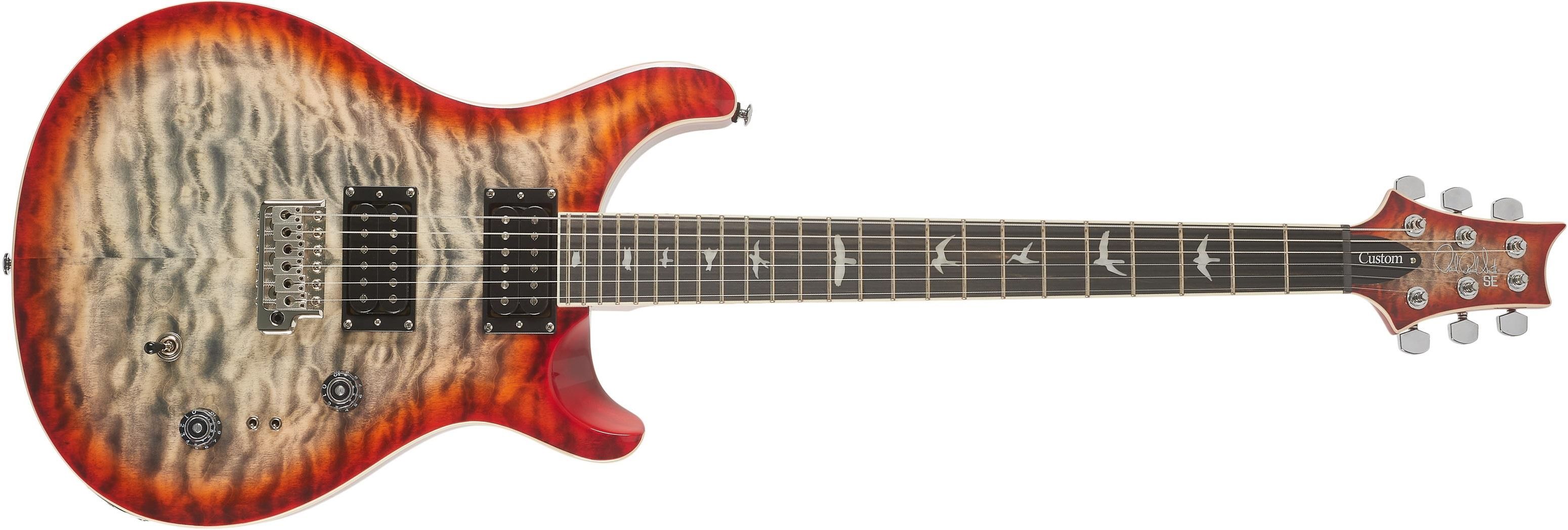 PRS SE Custom 24-08 Quilt package CG Charcoal Cherry Burst