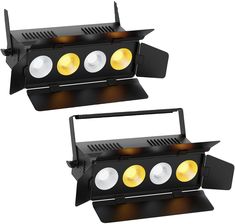 oświetlenie sceniczne LED COB o mocy 200 W, regulowana jasność, wiele trybów sterowania, 2 sztuki, wtyczka UE