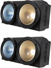 Oświetlenie sceniczne SHEHDS 200W, podwójne diody LED COB, sterowanie DMX, długa żywotność, 2 sztuki 200W, wtyczka EU