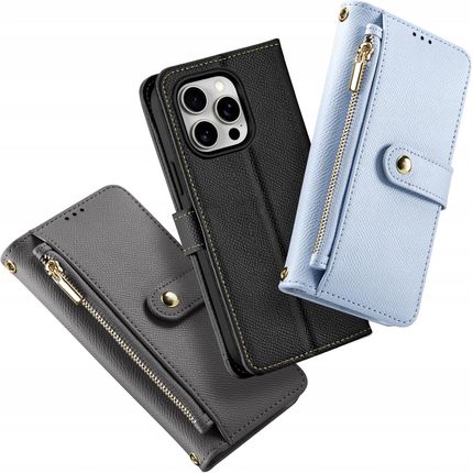Dux Ducis Etui Skórzane Lawa Na Iphone 15 Pro Czarne - zdjęcie 3